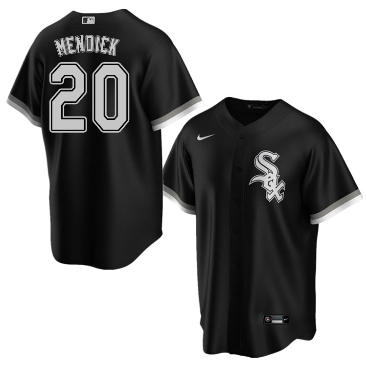 Nike Men #20 Danny Mendick Chicago White Sox Baseball Jerseys Sale-Black